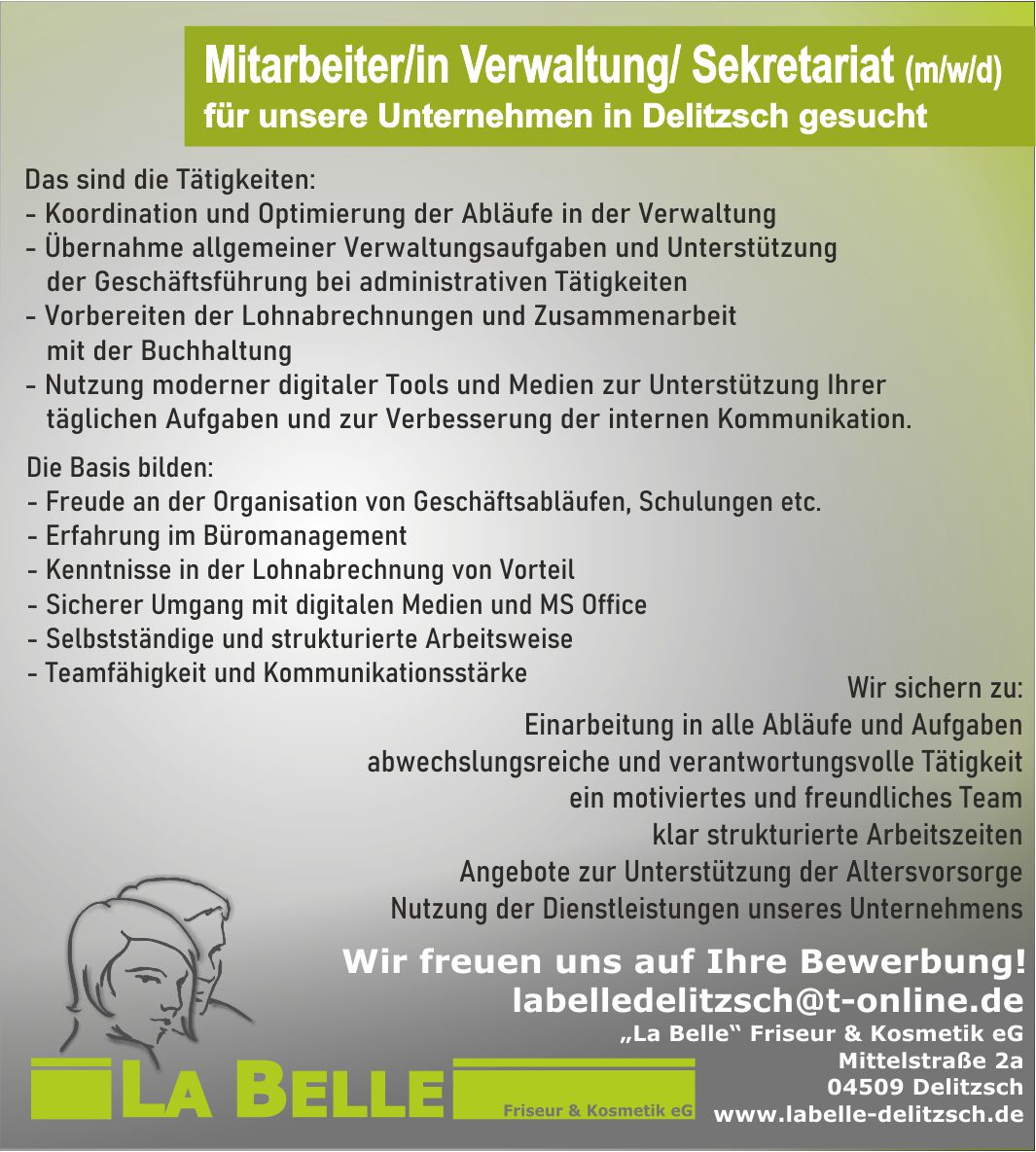 kaufmännische Angestellte, Sekretärin, Sachbearbeiterin
